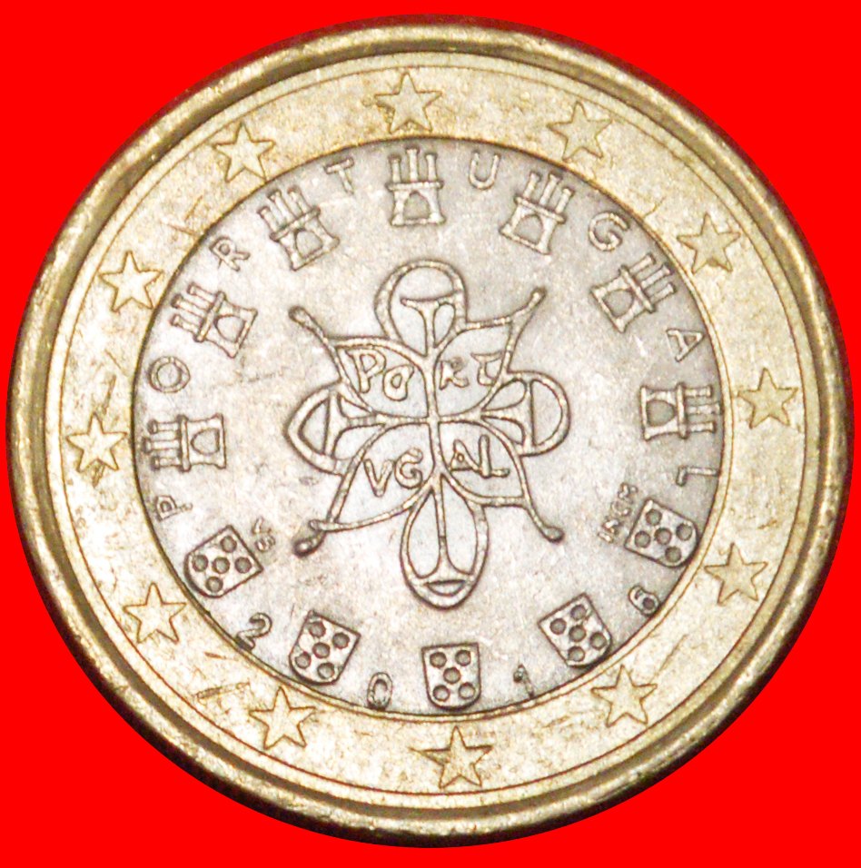  * NON-PHALLIC TYPE (2008-2023): PORTUGAL ★ 1 EURO 2016 MINT LUSTRE! LOW START ★ NO RESERVE!   