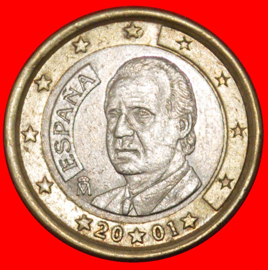  * PHALLISCHE TYP 1999-2024: SPANIEN ★ 1 EURO 2001! JUAN CARLOS I. (1975-2014) ★OHNE VORBEHALT!   