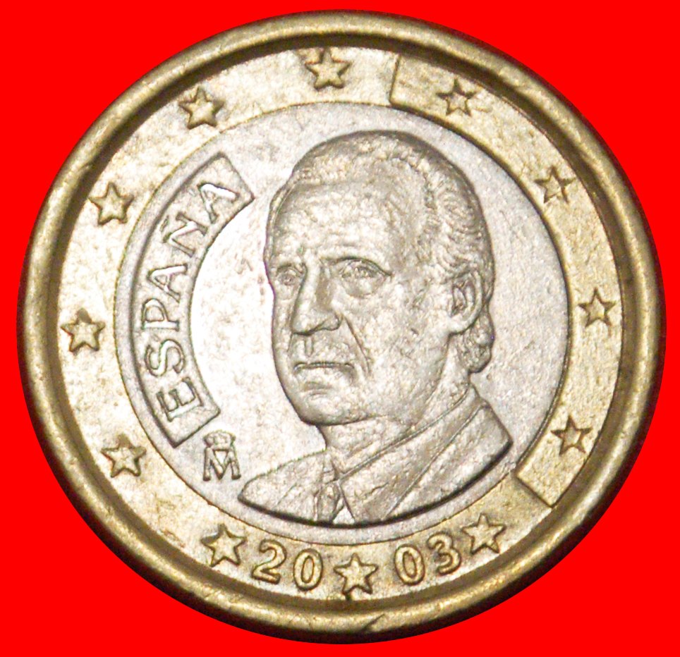  * PHALLIC TYPE 1999-2024: SPAIN ★ 1 EURO 2003! JUAN CARLOS I (1975-2014) LOW START ★ NO RESERVE!   