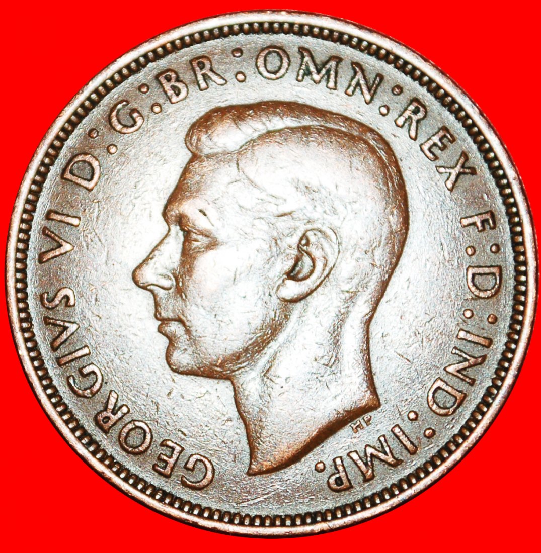  * MISTRESS OF SEAS: GREAT BRITAIN ★ PENNY 1944! GEORGE VI (1937-1952)★LOW START ★ NO RESERVE!   