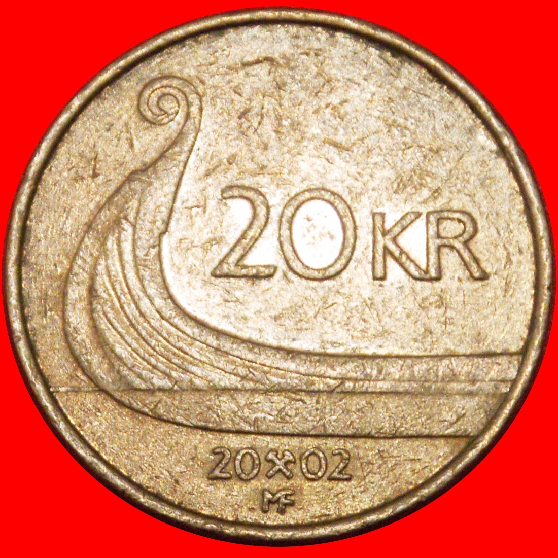  * SCHIFF (1994-2009): NORWEGEN ★ 20 KRONE 2002! STEMPEL A!★OHNE VORBEHALT!   