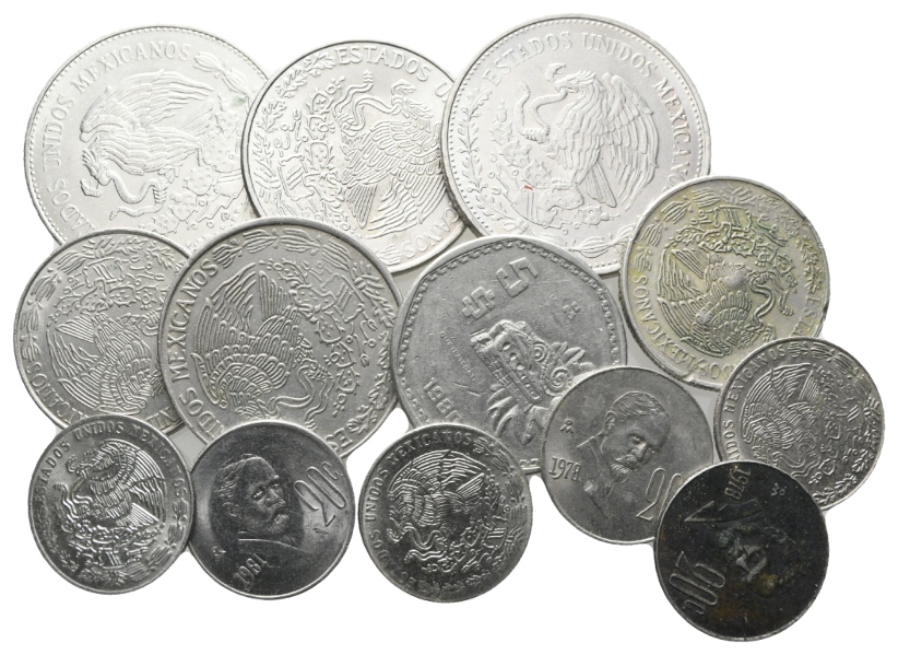  Mexiko; Lot Kleinmünzen ( 13 Stück)   