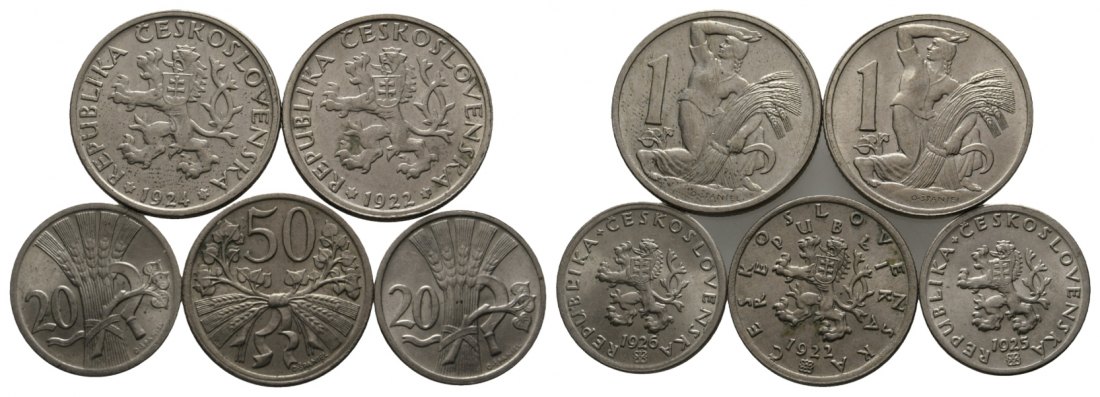  Slowenien; Lot Kleinmünzen ( 5 Stück)   