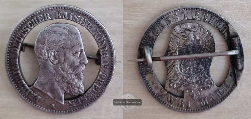  Deutsches Kaiserreich. Preussen, Friedrich III.  2 Mark 1888 A   FM-Frankfurt    Feinsilber: ca. 8g   