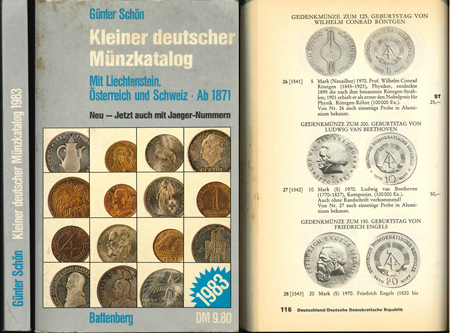  Günter Schön; Kleiner deutscher Münzkatalog; 228 Seiten, gebraucht   