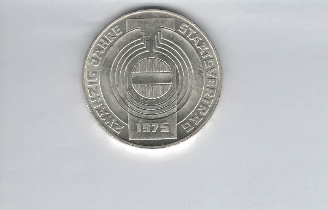  100 Schilling 1975 20 Jahre Staatsvertrag silber Österreich 2. Republik (01914/3)   