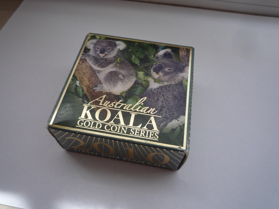  Australien Koala 5 Dollar 2010 PP original Holzbox Zertifikat Umverpackung   