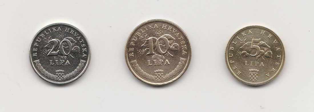 5,10 und 20 Lipa Kroatien 2011 (N183)