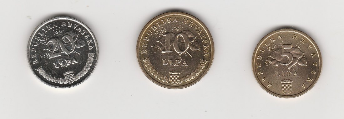  5,10 und 20 Lipa Kroatien 2009    (N184)   