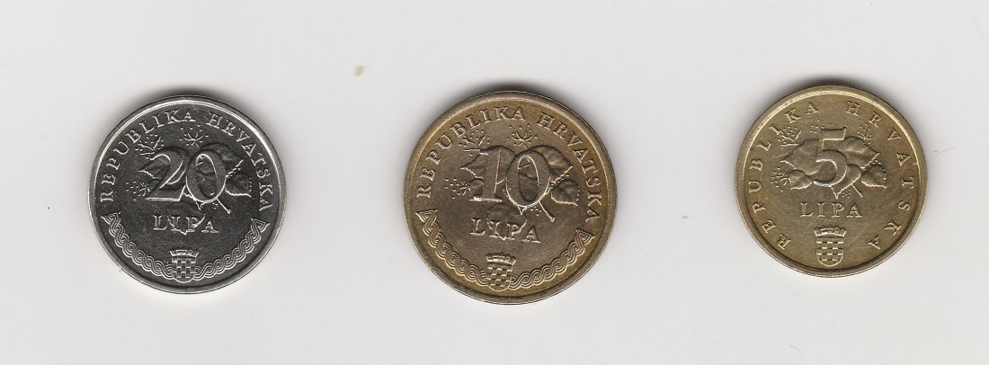  5,10 und 20 Lipa Kroatien 2007    (N185)   
