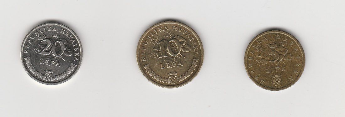 5,10 und 20 Lipa Kroatien 2003 (N186)
