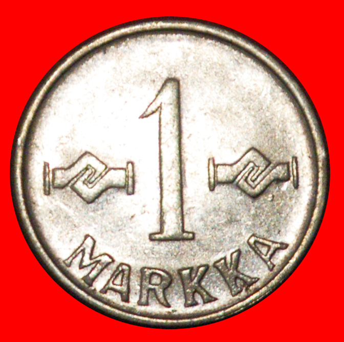  * CROSS (1952-1962): FINLAND ★ 1 MARK 1957 MINT LUSTRE!★LOW START ★ NO RESERVE!   