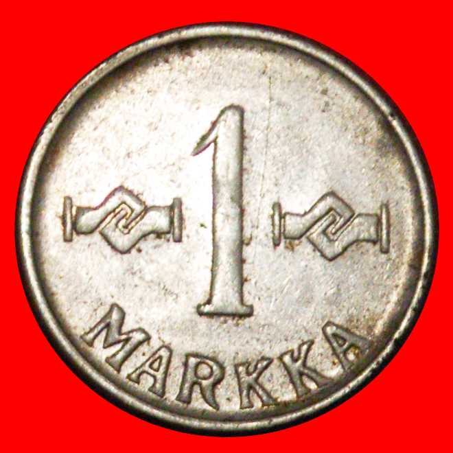  * KREUZ (1952-1962): FINNLAND ★ 1 MARK 1960! ★OHNE VORBEHALT   