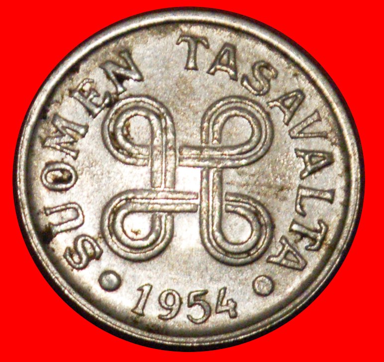  * CROSS (1952-1962): FINLAND ★ 5 MARKS 1954 DIE B!★LOW START ★ NO RESERVE!   