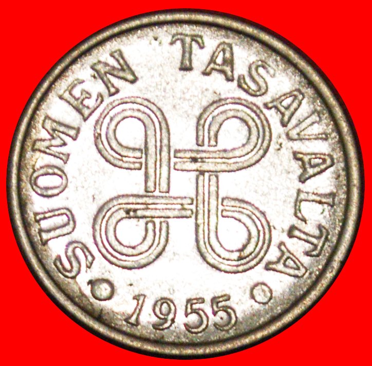  * CROSS (1952-1962): FINLAND ★ 5 MARKS 1955 DIE B!★LOW START ★ NO RESERVE!   