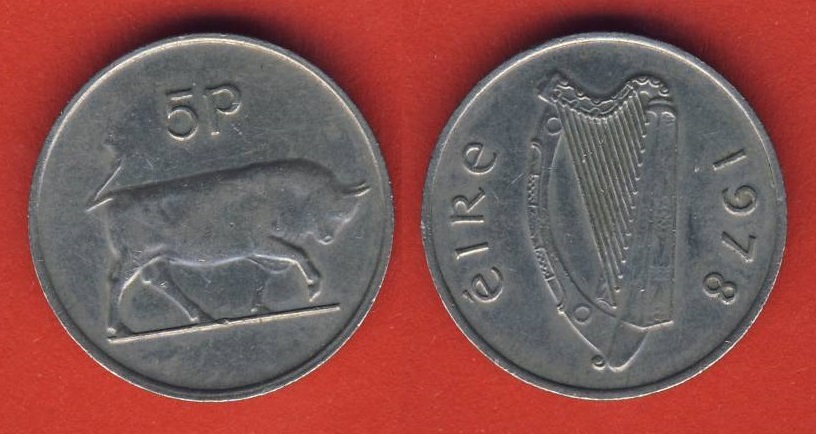  Irland 5 Pence 1978   