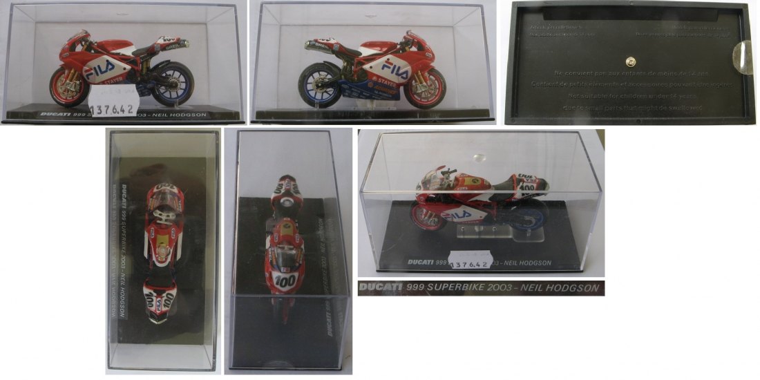  Ducati 999 Superbrike 2003 Neil Hodgson-racing motorcycle model- original box   