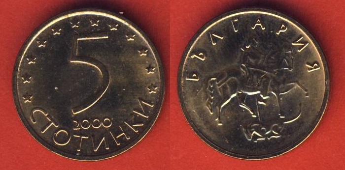  Bulgarien 5 Stotinki 2000   