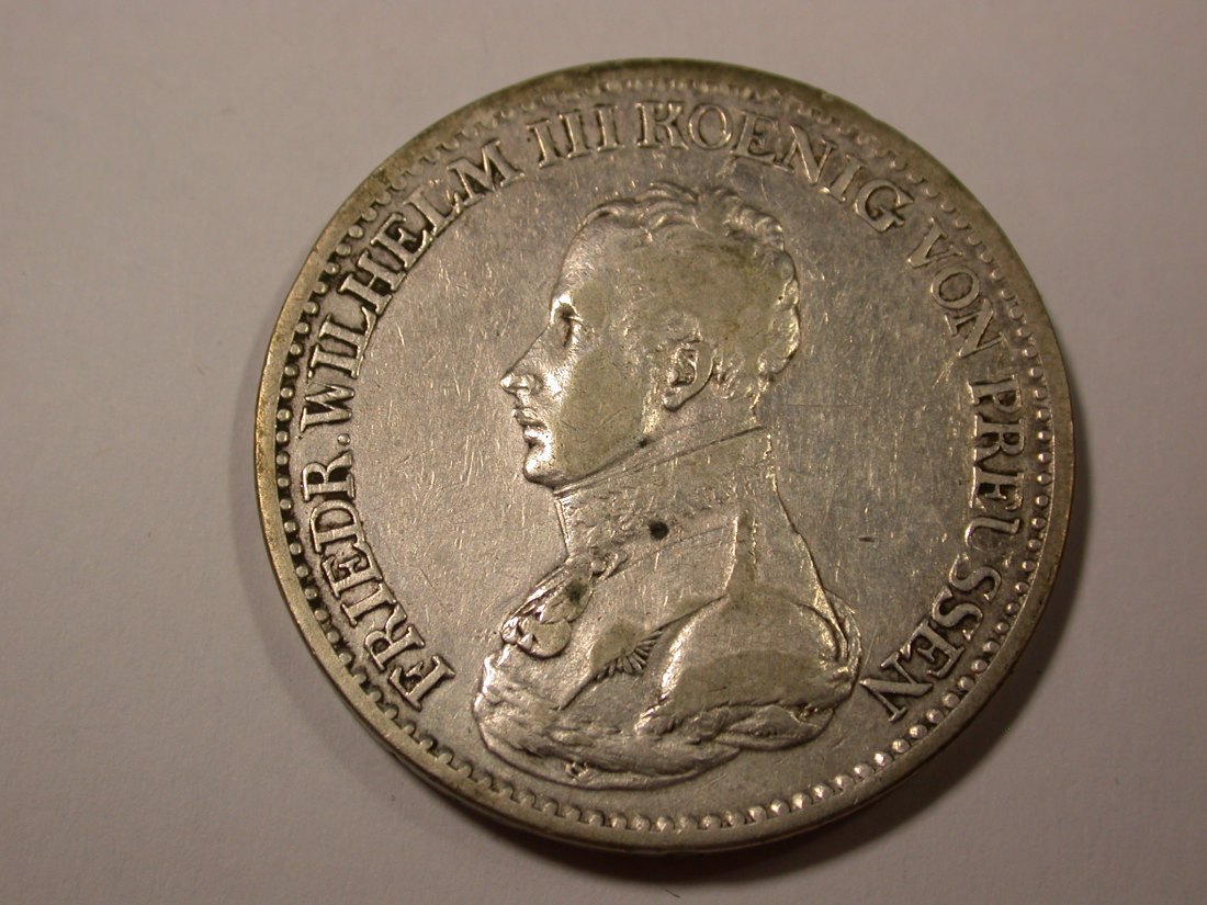 C09 Preussen Taler 1820 in ss Originalbilder