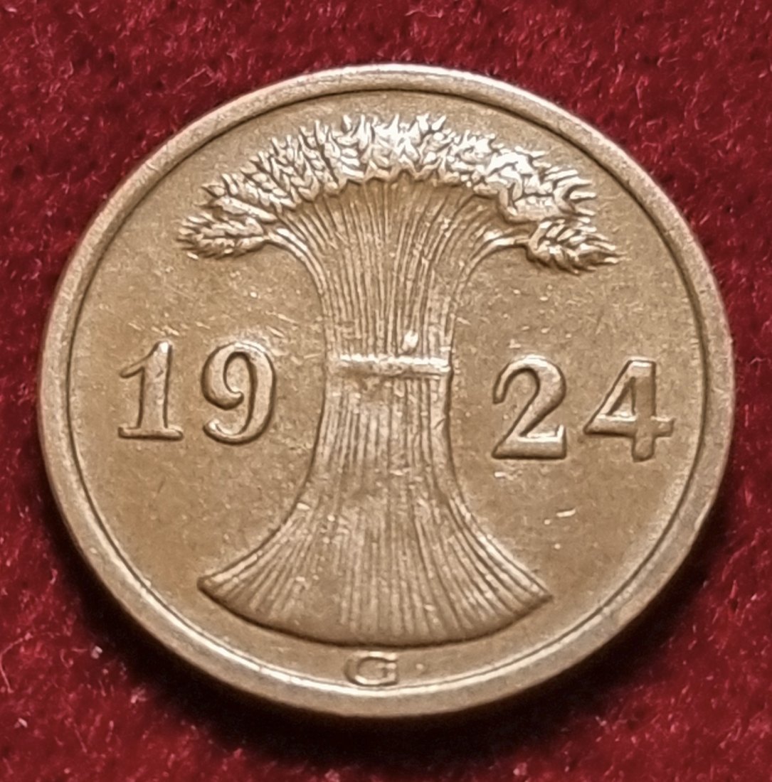  4531(5) 2 Reichspfennig (Weimarer Republik) 1924/G in ss-vz ....................... von Berlin_coins   