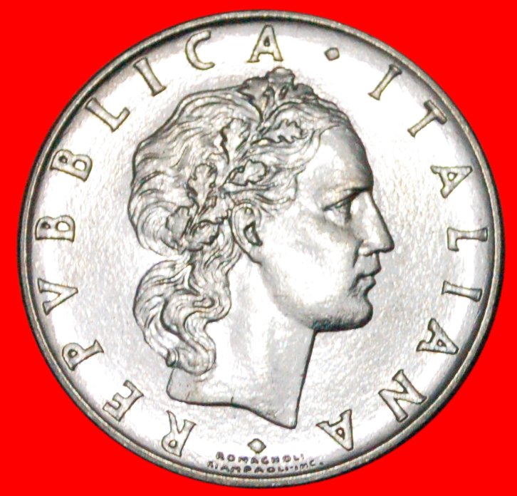  * NACKTER VULKAN (1954-1989)★ ITALIEN ★ 50 LIRE 1964R UNGEWÖHNLICHER ZUSTAND!★OHNE VORBEHALT!   