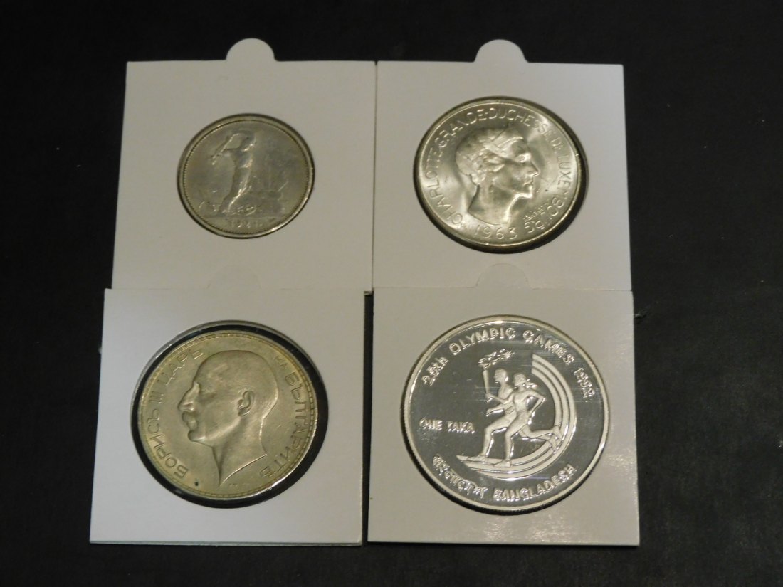  LOT OF 4 COINS .GRADE-PLEASE SEE PHOTOS AND READ BELOW.   