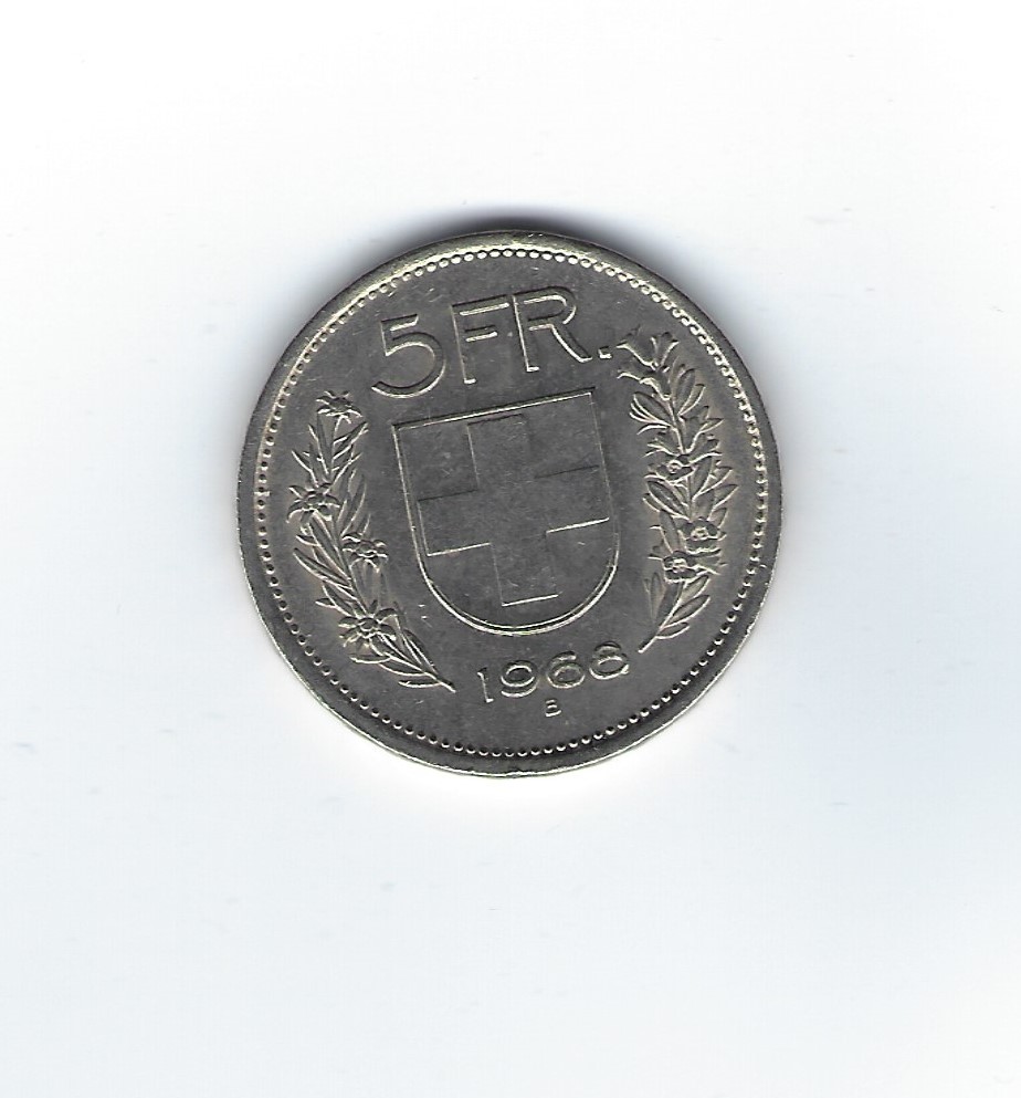  Schweiz 5 Franken 1968   