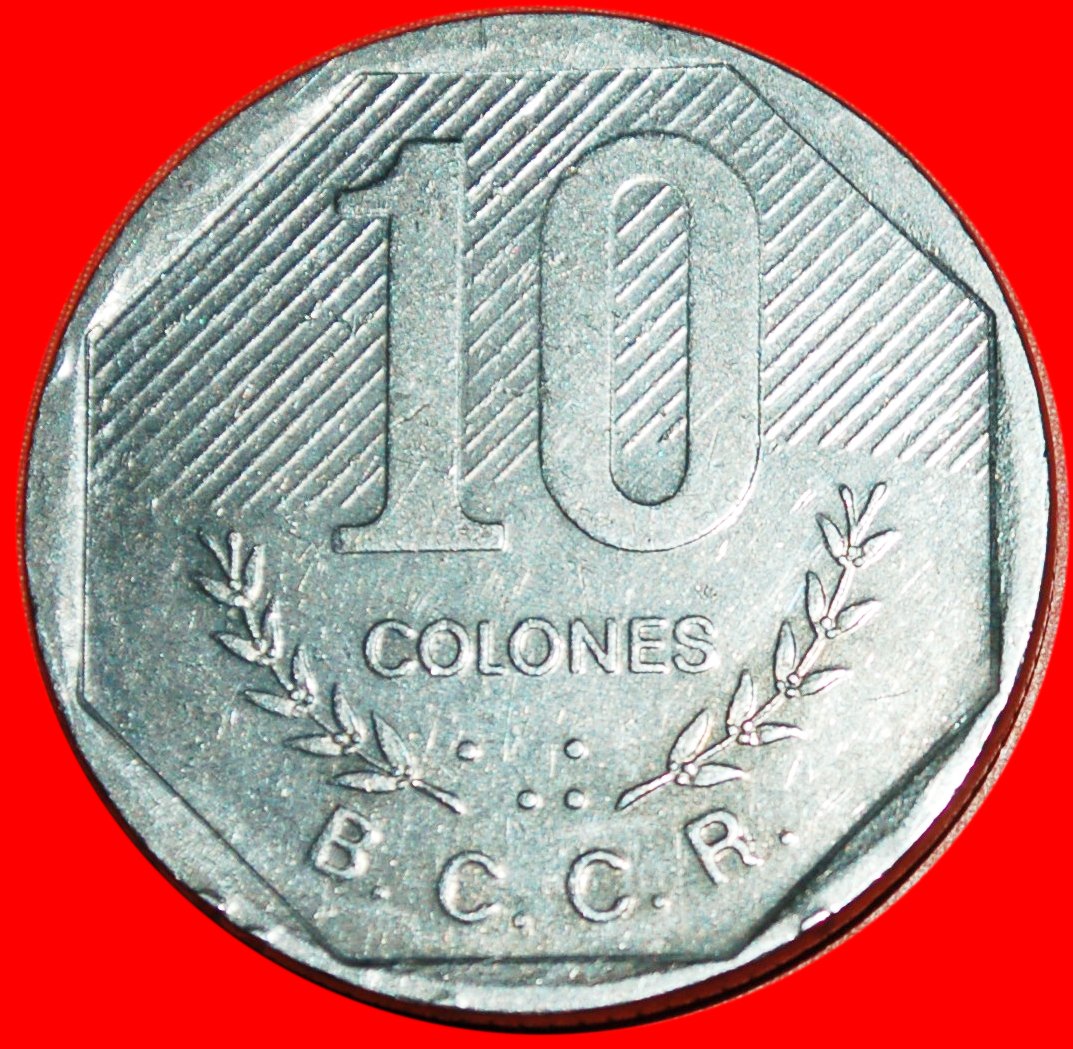  * 2 KLEINE SCHIFFE: COSTA RICA ★ 10 COLON 1992! OHNE VORBEHALT!   