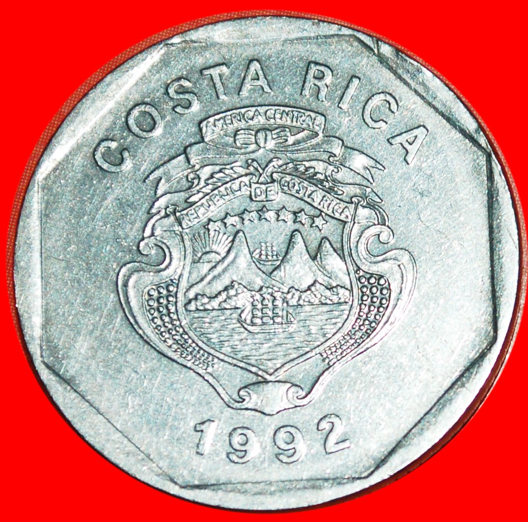  * 2 KLEINE SCHIFFE: COSTA RICA ★ 10 COLON 1992! OHNE VORBEHALT!   