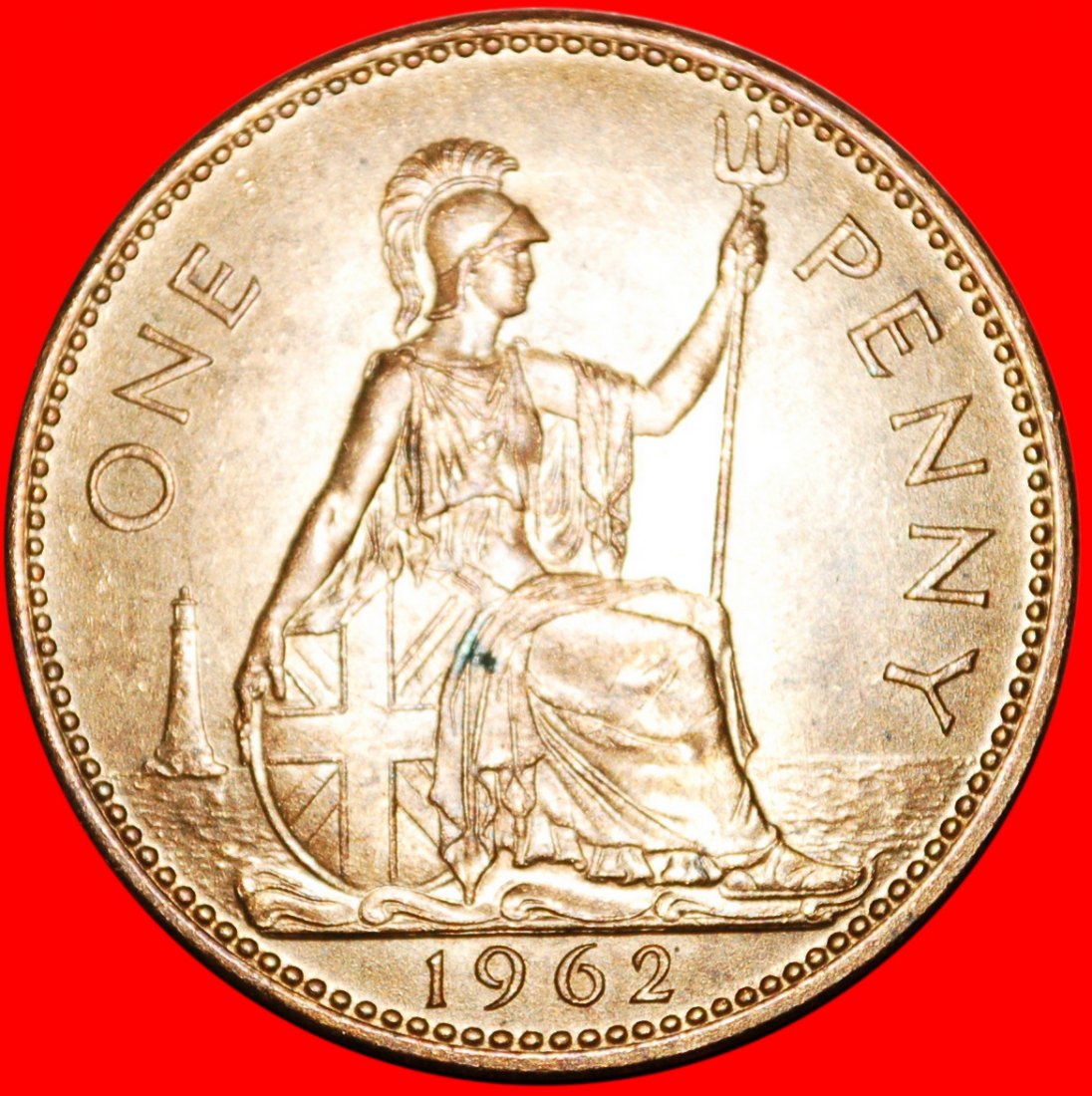  *HERRIN DER SEEN (1954-1970)★GROSSBRITANNIEN★PENNY 1962 ELIZABETH II.(1953-2022) STG★OHNE VORBEHALT!   