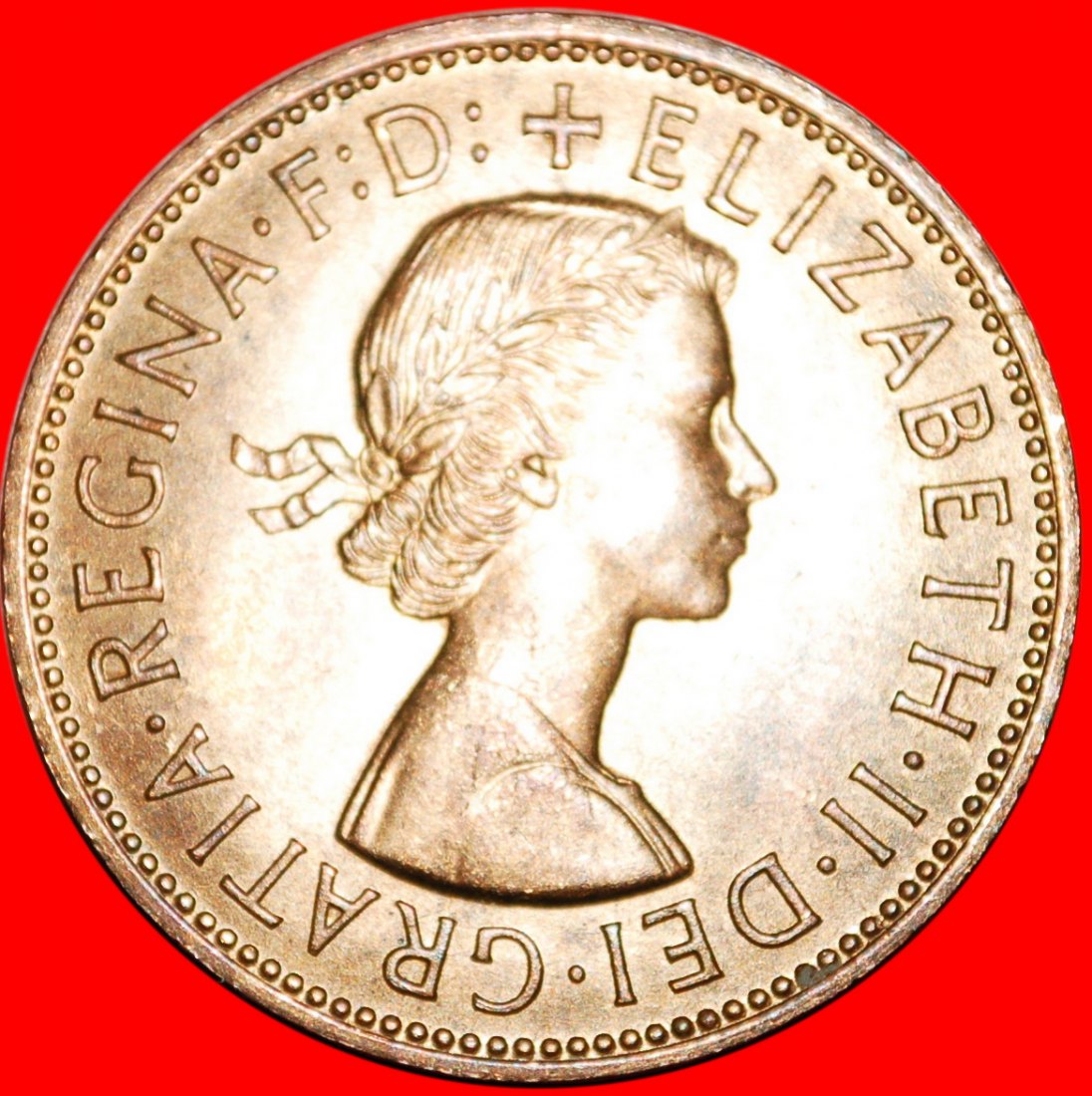  *HERRIN DER SEEN (1954-1970)★GROSSBRITANNIEN★PENNY 1962 ELIZABETH II.(1953-2022) STG★OHNE VORBEHALT!   