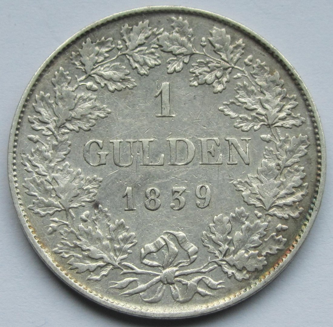  Baden: 1 Gulden Leopold 1839   