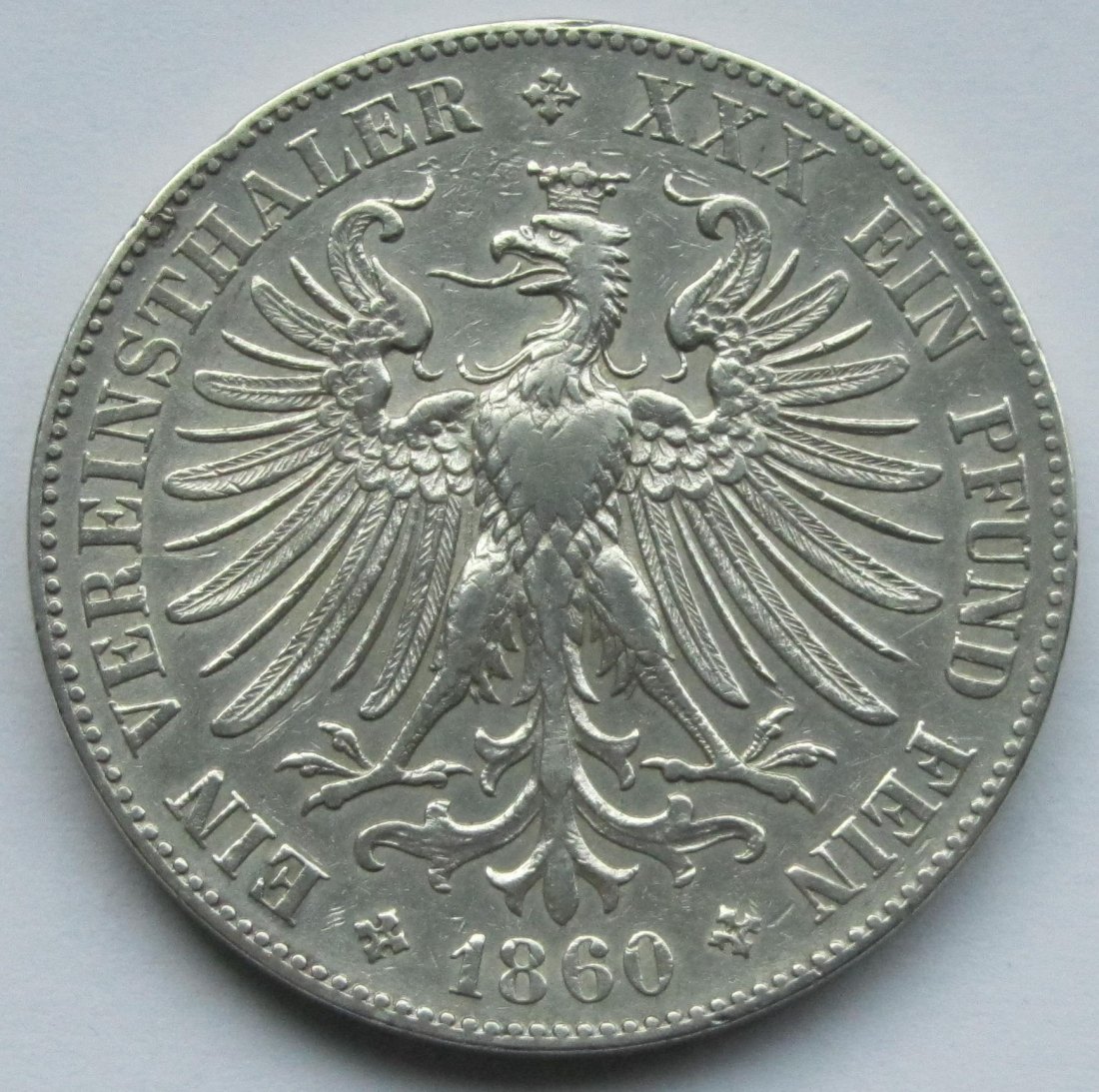  Frankfurt: 1 Taler 1860   