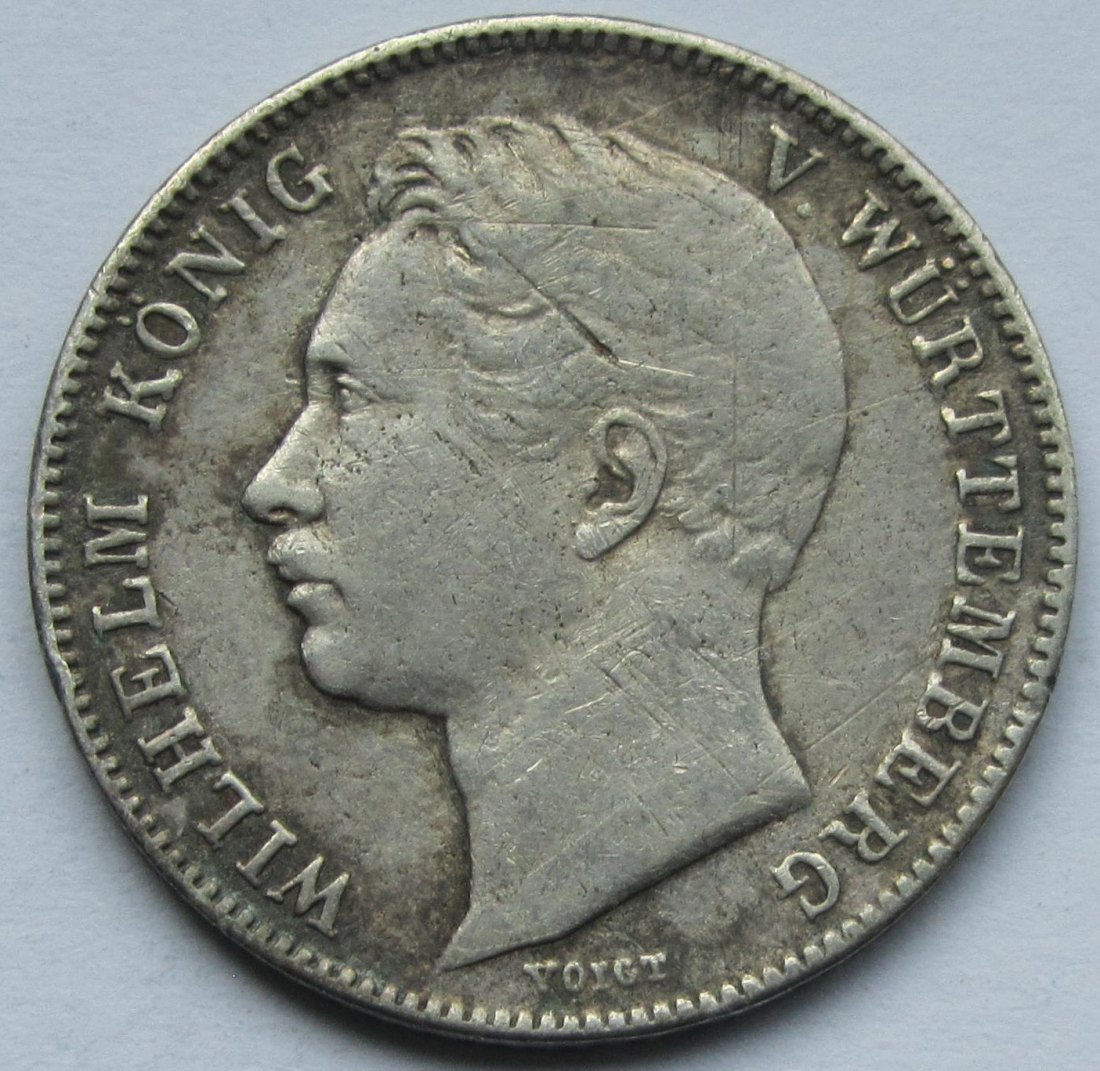  Württemberg: 1/2 Gulden Wilhelm 1846   