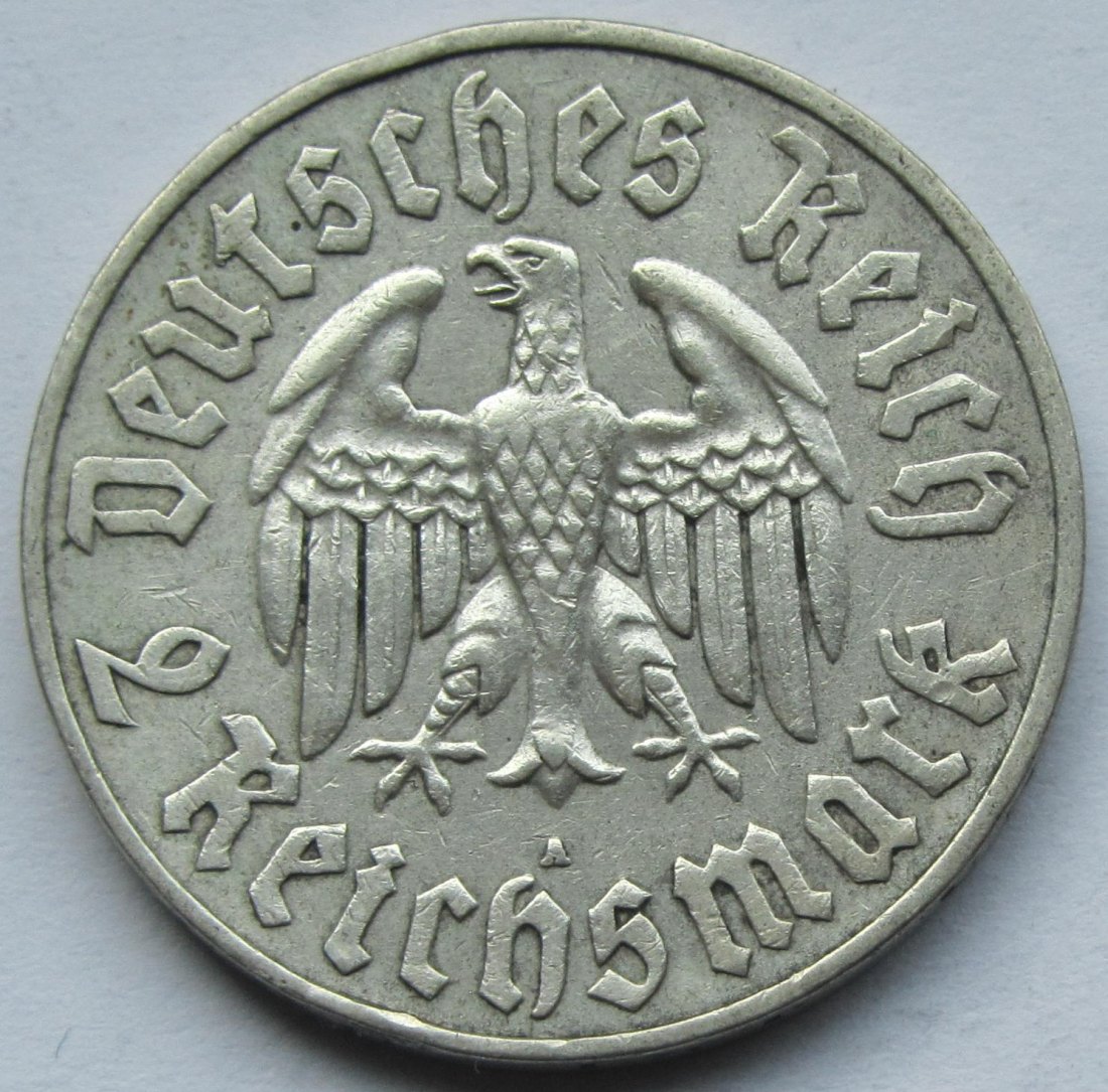  Deutsches Reich: 2 Mark Luther (Jaeger 352), 1933 A   