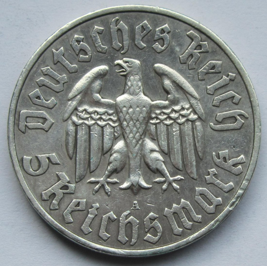  Deutsches Reich: 5 Mark Luther (Jaeger 353), 1933 A   