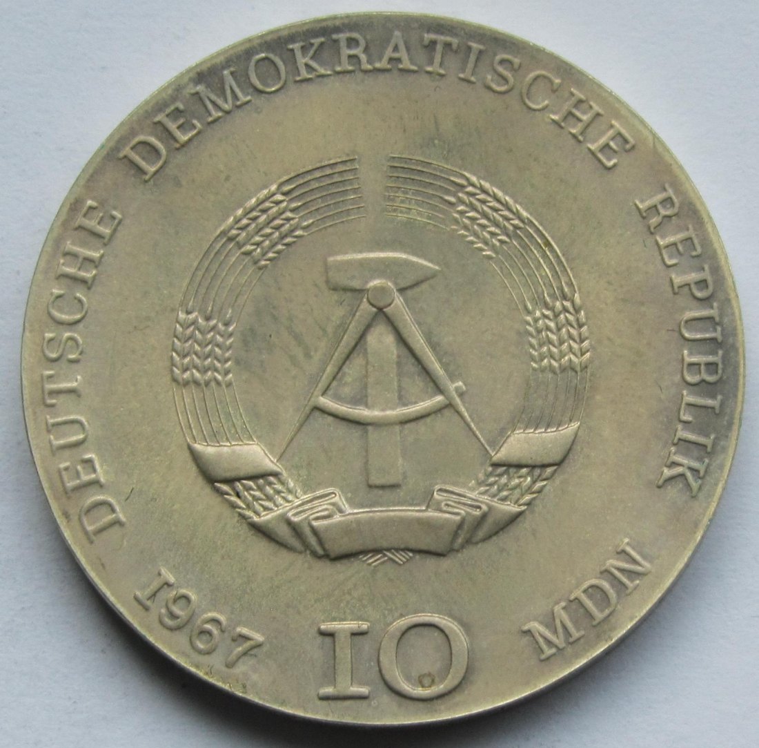  DDR: 10 Mark Kollwitz 1967   