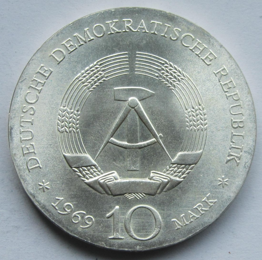  DDR: 10 Mark Böttger 1969   