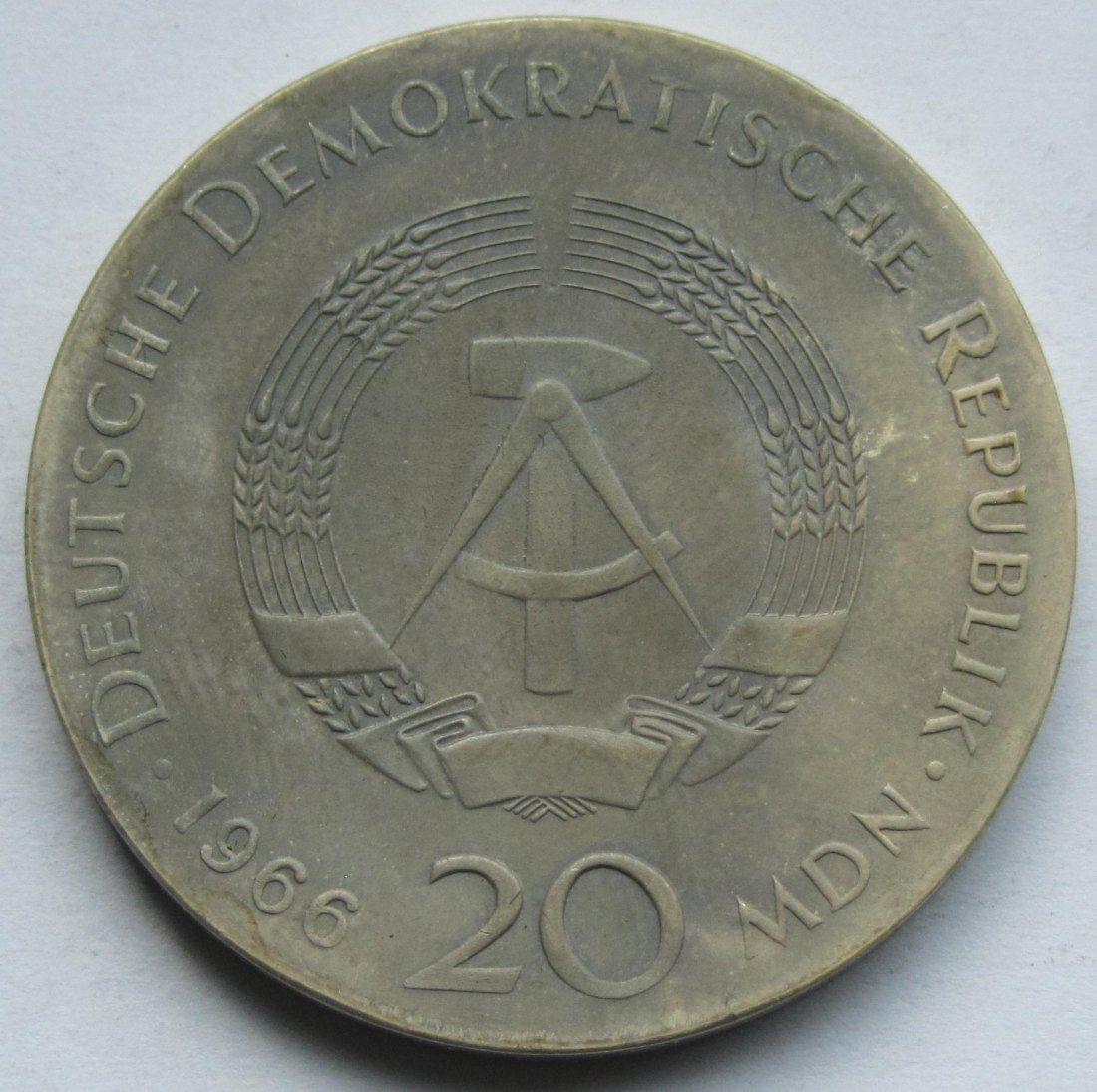  DDR: 20 Mark Leibniz 1966   
