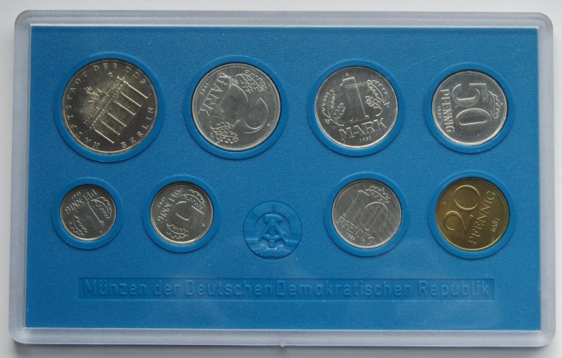  DDR: Kursmünzensatz 1982   