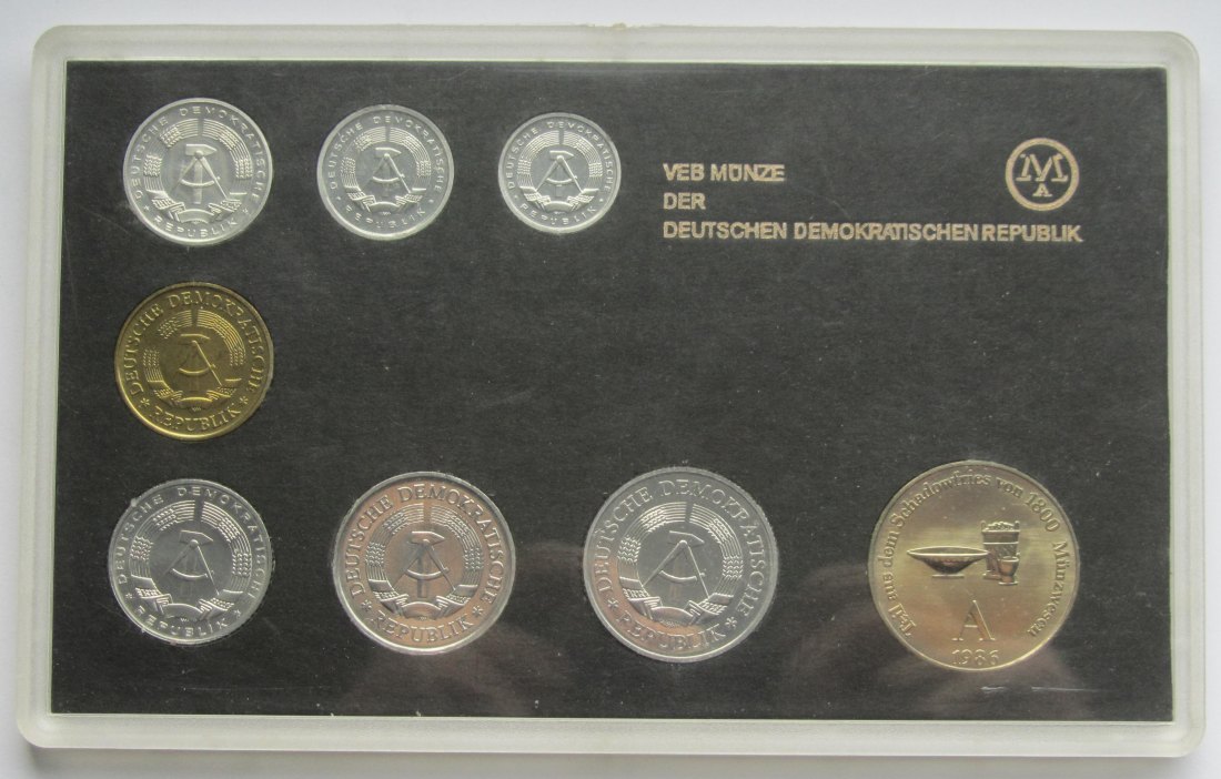  DDR: Kursmünzensatz 1986   
