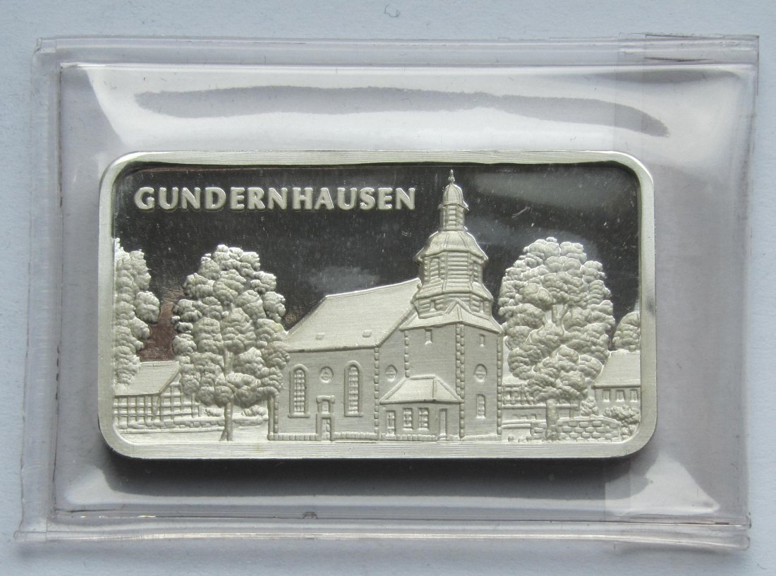  Silberunzen-Motivbarren Gundernhausen   