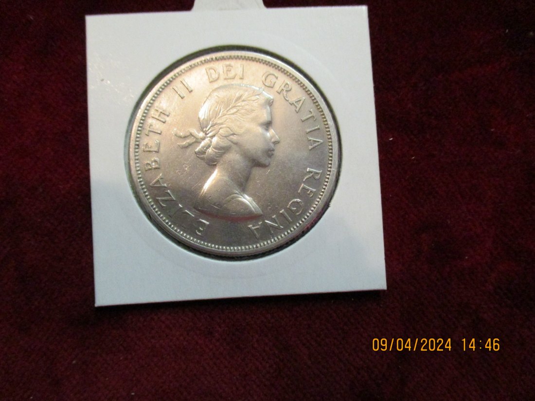  Kanada Dollar 1958 Silbermünze /3   