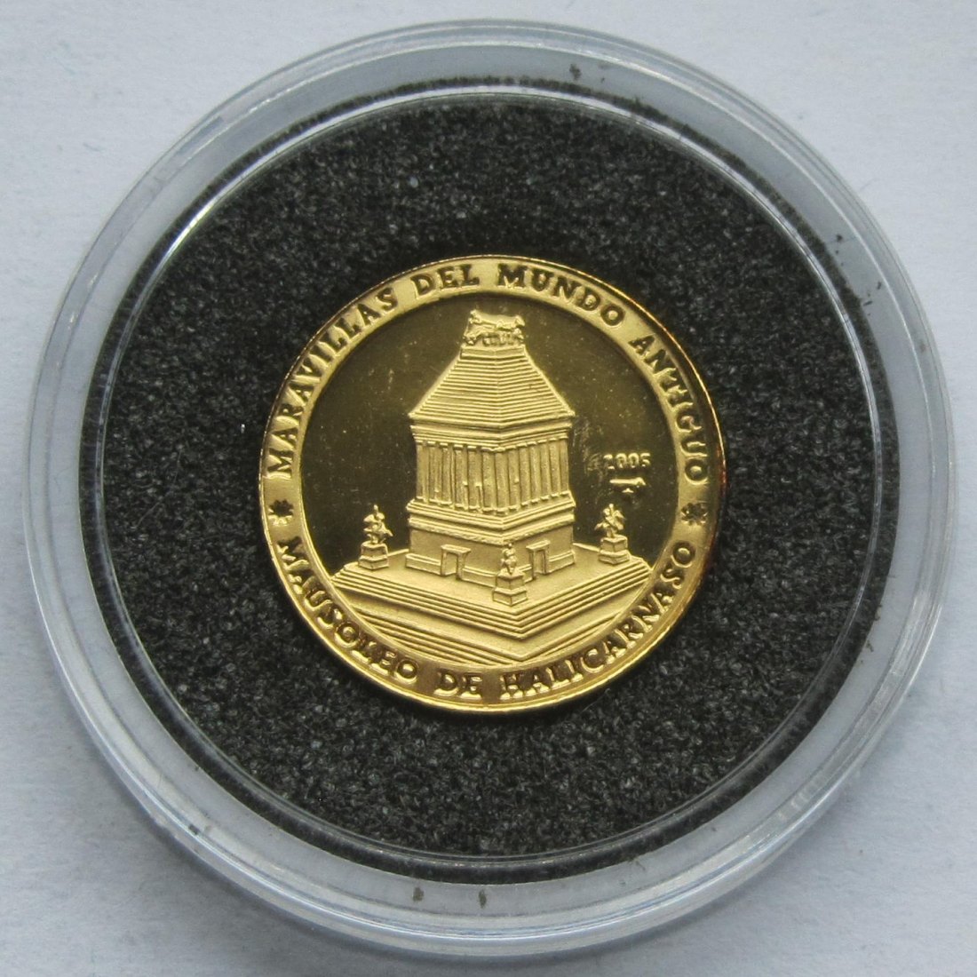  Kuba: 5 Pesos Weltwunder - Mausoleum 2005, 1,24 g (1/25 Unze) Feingold   