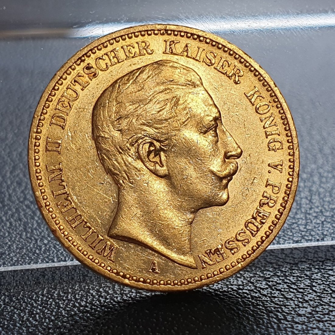  Kaiserreich 20 Mark 1896 A Wilhelm II Deutscher Kaiser König v. Preussen Goldmünze 7,17 g fein   