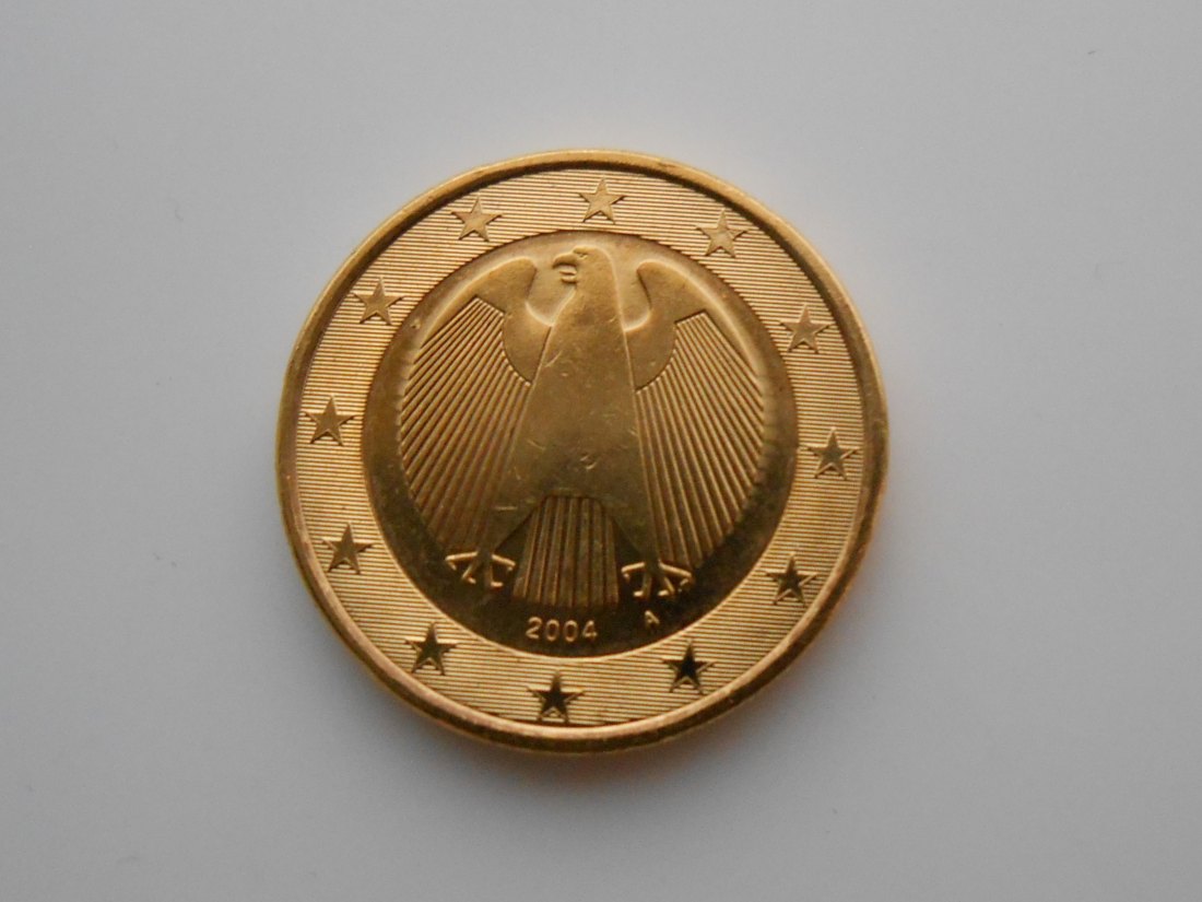  42.Deutschland 1 EURO 2004 A vergoldet   