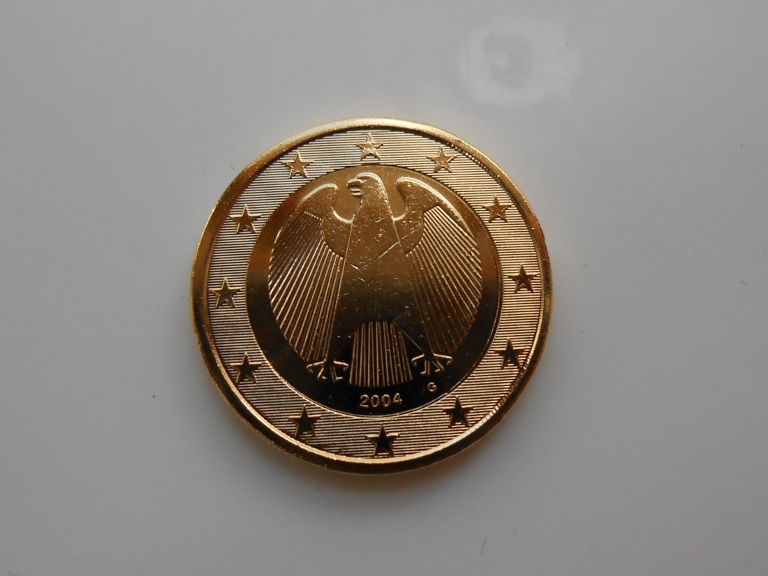  43.Deutschland 1 EURO 2004 G vergoldet   