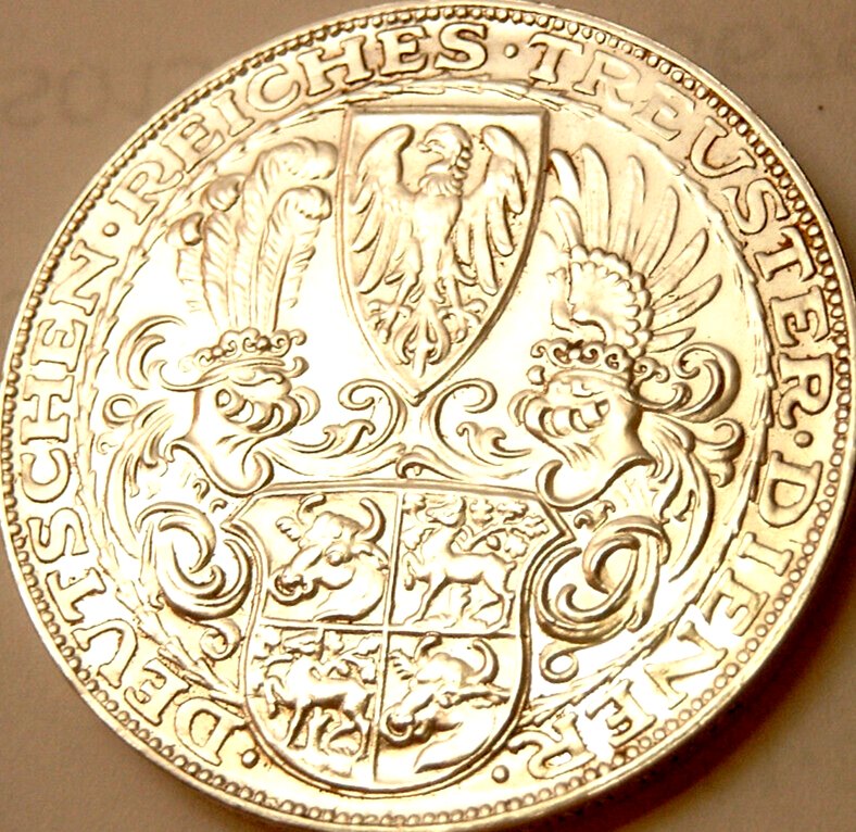  Hindenburg 1927 D zum 80. Geburtstag Goetz Silber-Medaille   