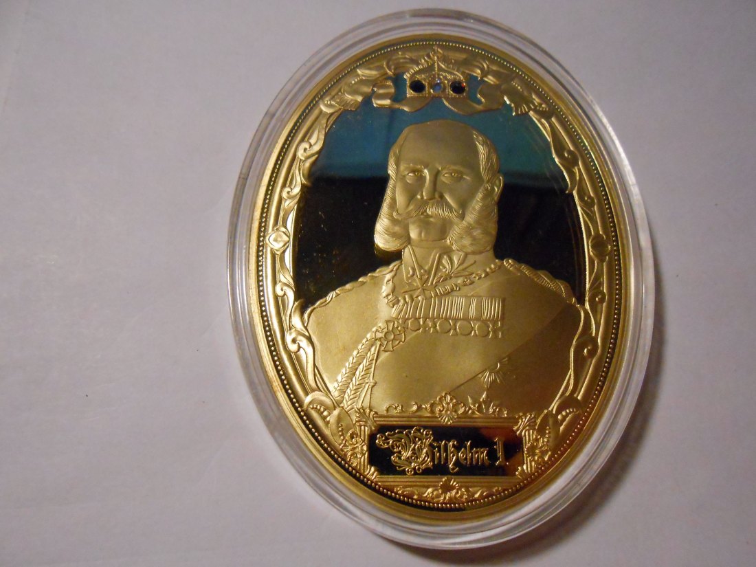  Medaille - Die Drei-Kaiser, Wilhelm I. Friedrich III. und Wilhelm II. Ø85 x 62mm oval   