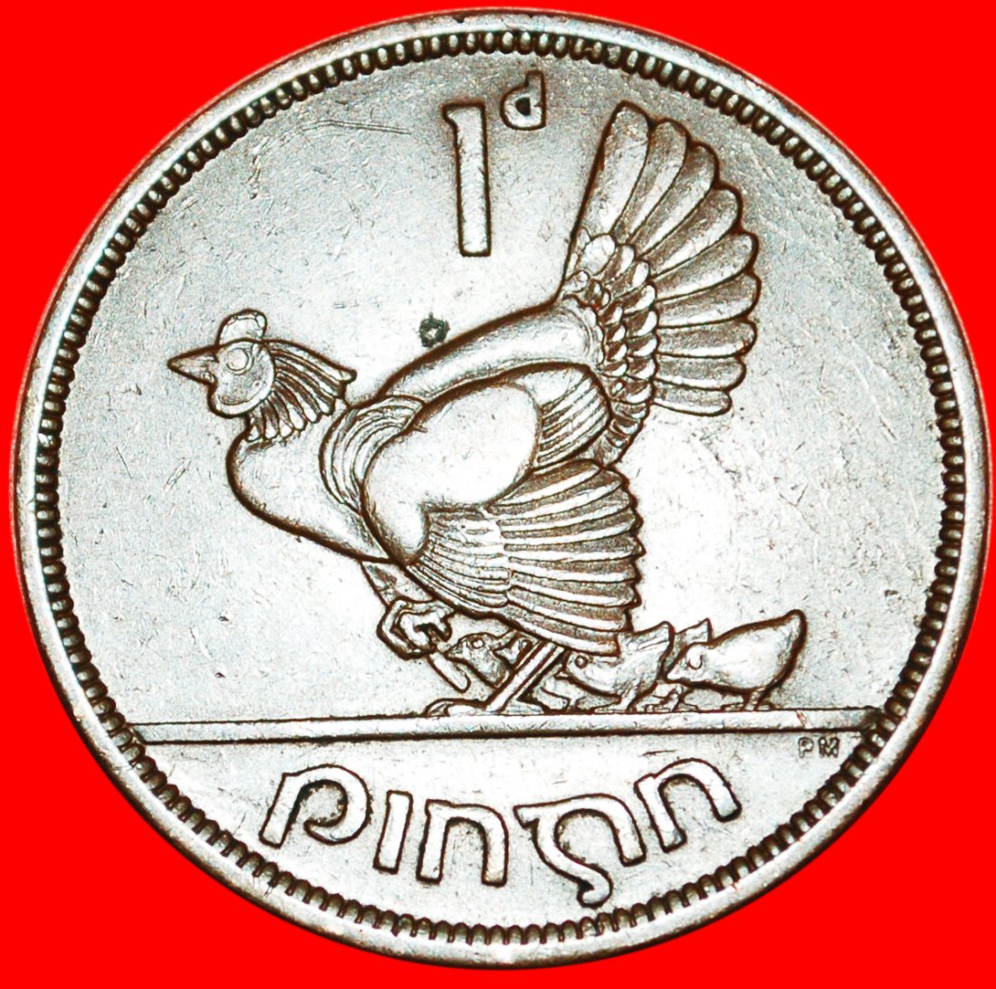 * GREAT BRITAIN (1940-1968): IRELAND ★ 1 PENNY 1941 HEN & CHICKS WARTIME LOW START ★ NO RESERVE!